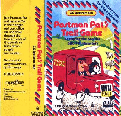 Postman Pat's Trail Game box art for ZX Spectrum